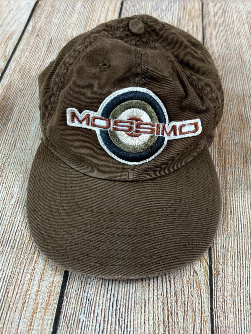 Vintage Mossimo Distressed Snapback Brown Hat